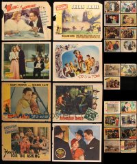 9d295 LOT OF 27 1930S LOBBY CARDS 1930s great scenes from a variety of different movies!