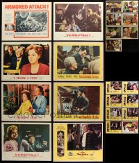 9d298 LOT OF 23 LOBBY CARDS 1950s-1970s incomplete sets from a variety of different movies!