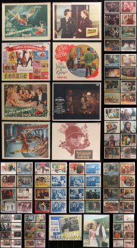 9d225 LOT OF 106 INDIVIDUALLY BAGGED LOBBY CARDS 1940s-1970s from a variety of different movies!
