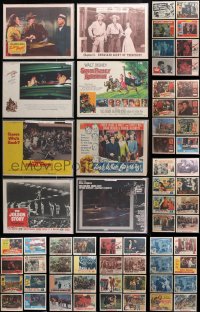 9d254 LOT OF 73 INDIVIDUALLY BAGGED LOBBY CARDS 1950s-1960s from a variety of different movies!