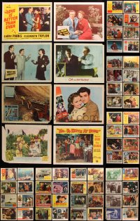 9d245 LOT OF 83 1950S LOBBY CARDS 1950s great scenes from a variety of different movies!