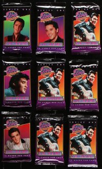 9d367 LOT OF 9 ELVIS PRESLEY TRADING CARD PACKS 1992 each with 12 cards, never opened!
