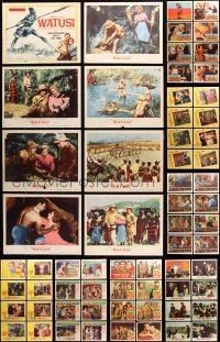 9d241 LOT OF 88 LOBBY CARDS 1950s-1960s complete sets from a variety of different movies!