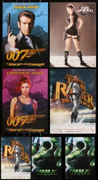 9d432 LOT OF 5 UNFOLDED 13X19 MINI POSTERS 1990s-2000s great images from a variety of movies!