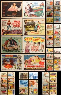 9d259 LOT OF 62 1950S TITLE CARDS 1950s great images from a variety of different movies!