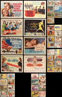 9d264 LOT OF 55 1950S TITLE CARDS 1950s great images from a variety of different movies!