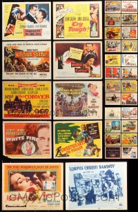 9d282 LOT OF 42 1950S TITLE CARDS 1950s great images from a variety of different movies!
