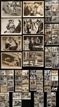 9d376 LOT OF 91 WESTERN 8X10 STILLS 1940s-1960s great scenes from a variety of cowboy movies!