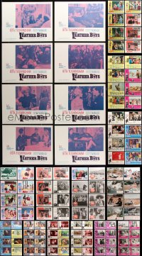 9d201 LOT OF 153 LOBBY CARDS 1960s-1970s mostly complete sets from a variety of different movies!