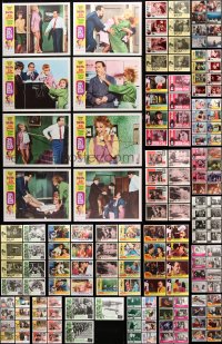 9d200 LOT OF 155 LOBBY CARDS 1960s mostly complete sets from a variety of different movies!
