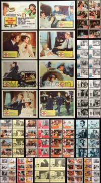 9d222 LOT OF 116 LOBBY CARDS 1960s mostly complete sets from a variety of different movies!