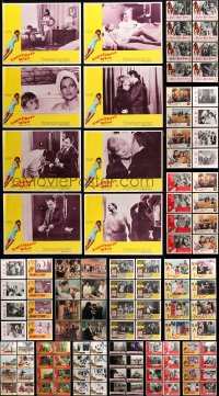 9d204 LOT OF 144 LOBBY CARDS 1960s-1970s mostly complete sets from a variety of different movies!