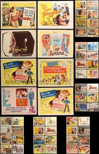 9d265 LOT OF 54 1950S TITLE CARDS 1950s great images from a variety of different movies!