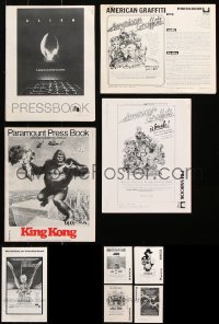 9d116 LOT OF 9 CUT PRESSBOOKS 1970s-1980s advertising for a variety of different movies!