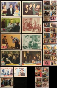9d267 LOT OF 51 1940S LOBBY CARDS 1940s great scenes from a variety of different movies!