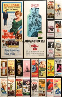 9d440 LOT OF 23 UNFOLDED INSERTS 1960s great images from a variety of different movies!