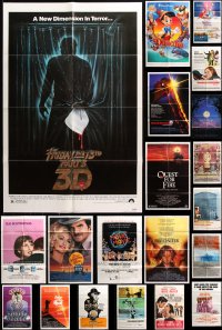 9d149 LOT OF 39 FOLDED ONE-SHEETS 1970s-1980s great images from a variety of different movies!