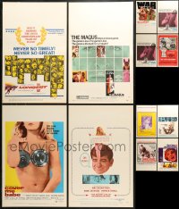 9d327 LOT OF 13 WINDOW CARDS 1960s great images from a variety of different movies!