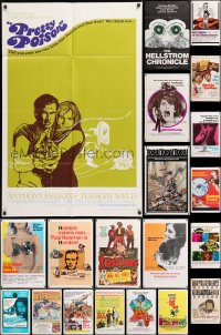 9d160 LOT OF 20 FOLDED ONE-SHEETS 1960s-1970s great images from a variety of different movies!