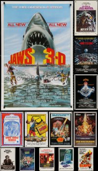 9d171 LOT OF 13 FOLDED ONE-SHEETS 1970s great images from a variety of different movies!