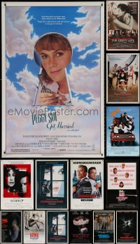 9d487 LOT OF 19 UNFOLDED SINGLE-SIDED 27X41 ONE-SHEETS 1980s a variety of cool movie images!