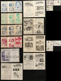 9d354 LOT OF 13 1930S-40S LOCAL THEATER HERALDS 1930s-1940s each advertising multiple movies!