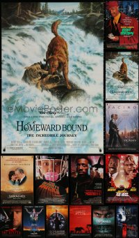 9d481 LOT OF 21 UNFOLDED MOSTLY DOUBLE-SIDED 27X40 ONE-SHEETS 1990s a variety of movie images!