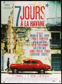 9f592 7 DAYS IN HAVANA French 1p 2012 directed by Benicio Del Toro & six others, cool car image!