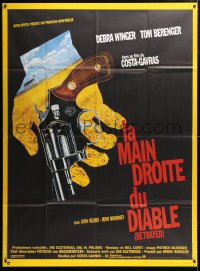 9f632 BETRAYED French 1p 1988 Costa-Gavras directed, different art of hand holding gun!