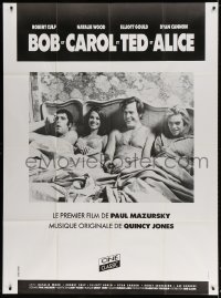 9f639 BOB & CAROL & TED & ALICE French 1p R1980s Natalie Wood, Elliot Gould, Dyan Cannon, Culp