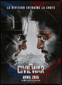 9f651 CAPTAIN AMERICA: CIVIL WAR teaser French 1p 2016 Marvel Comics, Chris Evans, Robert Downey Jr!