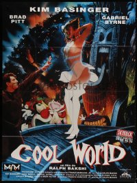 9f667 COOL WORLD French 1p 1994 completely different image of sexy Kim Basinger as Holli!
