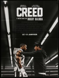 9f671 CREED advance French 1p 2016 image of Sylvester Stallone as Rocky Balboa with Michael Jordan!