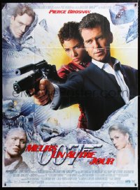 9f692 DIE ANOTHER DAY French 1p 2002 Pierce Brosnan as James Bond & Halle Berry as Jinx!