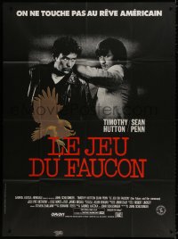 9f713 FALCON & THE SNOWMAN French 1p 1985 Sean Penn, Timothy Hutton, John Schlesigner directed!