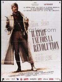 9f718 FISTFUL OF DYNAMITE French 1p R2009 Sergio Leone, different full-length image of James Coburn!