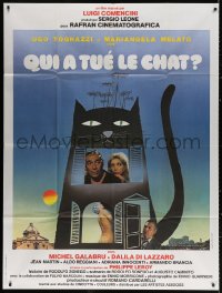 9f765 IL GATTO French 1p 1978 Luigi Comencini, Ugo Tognazzi, Mariangela Melato, art of house-cat!