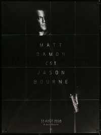 9f782 JASON BOURNE teaser French 1p 2016 super close-up image of Matt Damon in the title role!