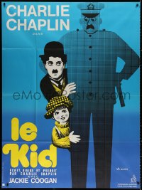 9f792 KID French 1p R1970s different Leo Kouper artwork of Charlie Chaplin & Jackie Coogan!