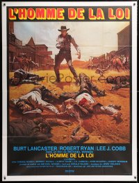 9f806 LAWMAN French 1p 1971 Burt Lancaster, directed by Michael Winner, Frank McCarthy art!