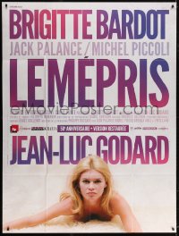 9f807 LE MEPRIS French 1p R2013 Jean-Luc Godard, different image of sexy naked Brigitte Bardot!