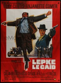 9f809 LEPKE French 1p 1975 Tony Curtis as infamous Murder Inc gangster, Anjanette Comer, Mafia thriller!