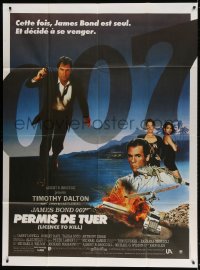 9f811 LICENCE TO KILL French 1p 1989 Timothy Dalton as James Bond 007, he's out for revenge!