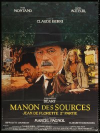 9f831 MANON OF THE SPRING French 1p 1987 Claude Berri, Yves Montand, art by Michel Jouin!