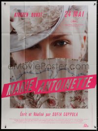 9f833 MARIE ANTOINETTE advance French 1p 2006 Kirsten Dunst hiding face, directed by Sofia Coppola