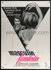 9f836 MASCULINE-FEMININE French 1p 1966 Jean-Luc Godard's Masculin, Feminin, Jean-Pierre Leaud
