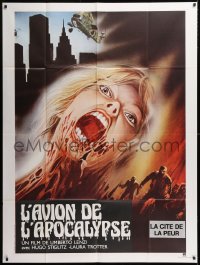 9f859 NIGHTMARE CITY French 1p 1982 Incubo sulla citta contaminata, Umberto Lenzi, wild zombie art!