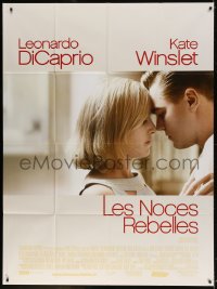 9f902 REVOLUTIONARY ROAD French 1p 2008 romantic close-up of Leonardo DiCaprio & Kate Winslet!