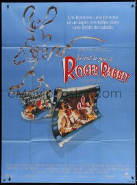 9f983 WHO FRAMED ROGER RABBIT French 1p 1988 Robert Zemeckis, Bob Hoskins, cartoon/live action!