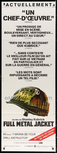 9f576 FULL METAL JACKET French door panel 1987 Stanley Kubrick Vietnam War movie, Philip Castle art!